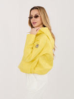Żółta przejściowa kurtka z kapturem RUE PARIS 