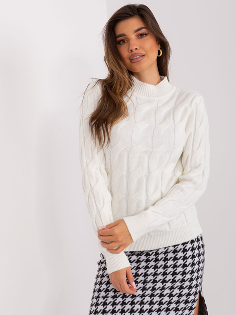 Hurtownia Ecru sweter w warkocze