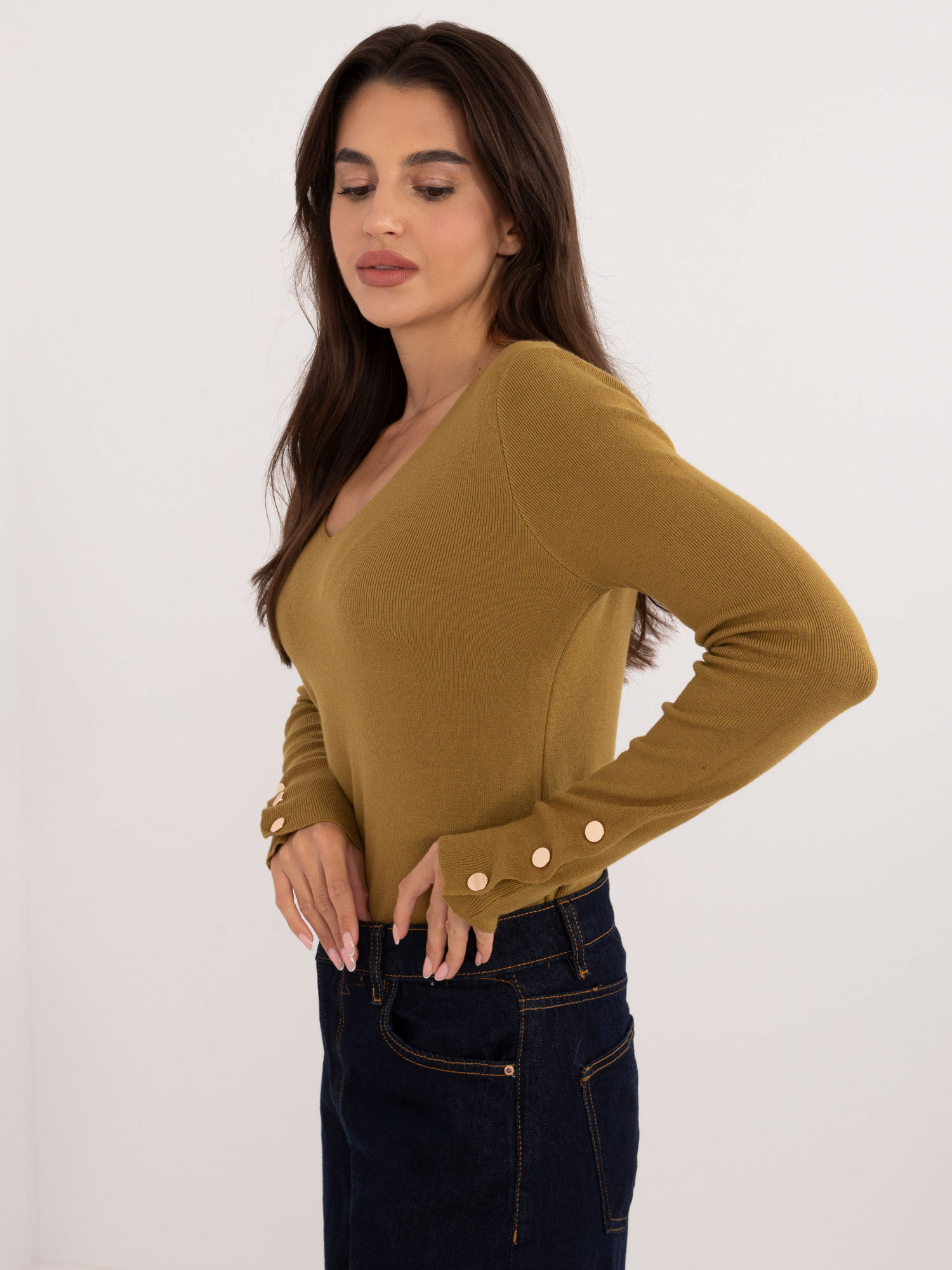 Sweter oliwkowy