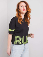 Schwarzes T-Shirt aus Baumwolle Marlene.