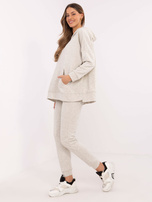 Hurt Jasnoszary melanżowy dwuczęściowy komplet basic