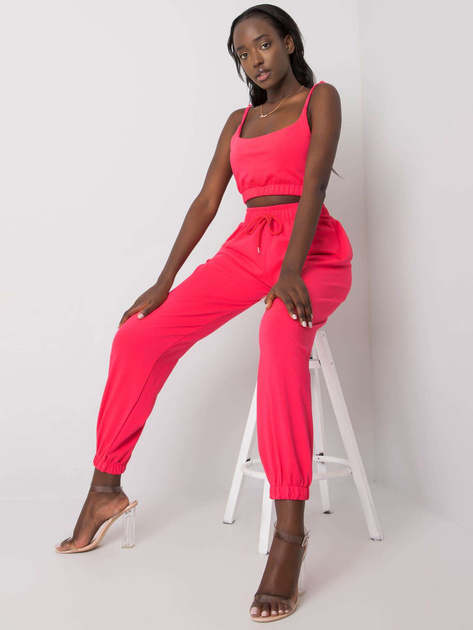 Koralowy komplet dwuczęściowy Mado