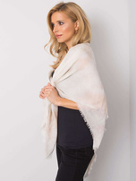 Beżowa chusta z naszywkami