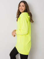 Fluo żółta bluza z kapturem Olive