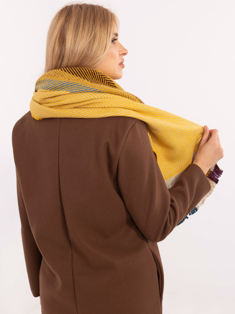 Hurtownia online Żółty damski szal z wiskozy