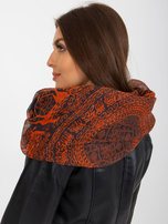 Hurtownia Grafitowa chusta komin z nadrukiem 