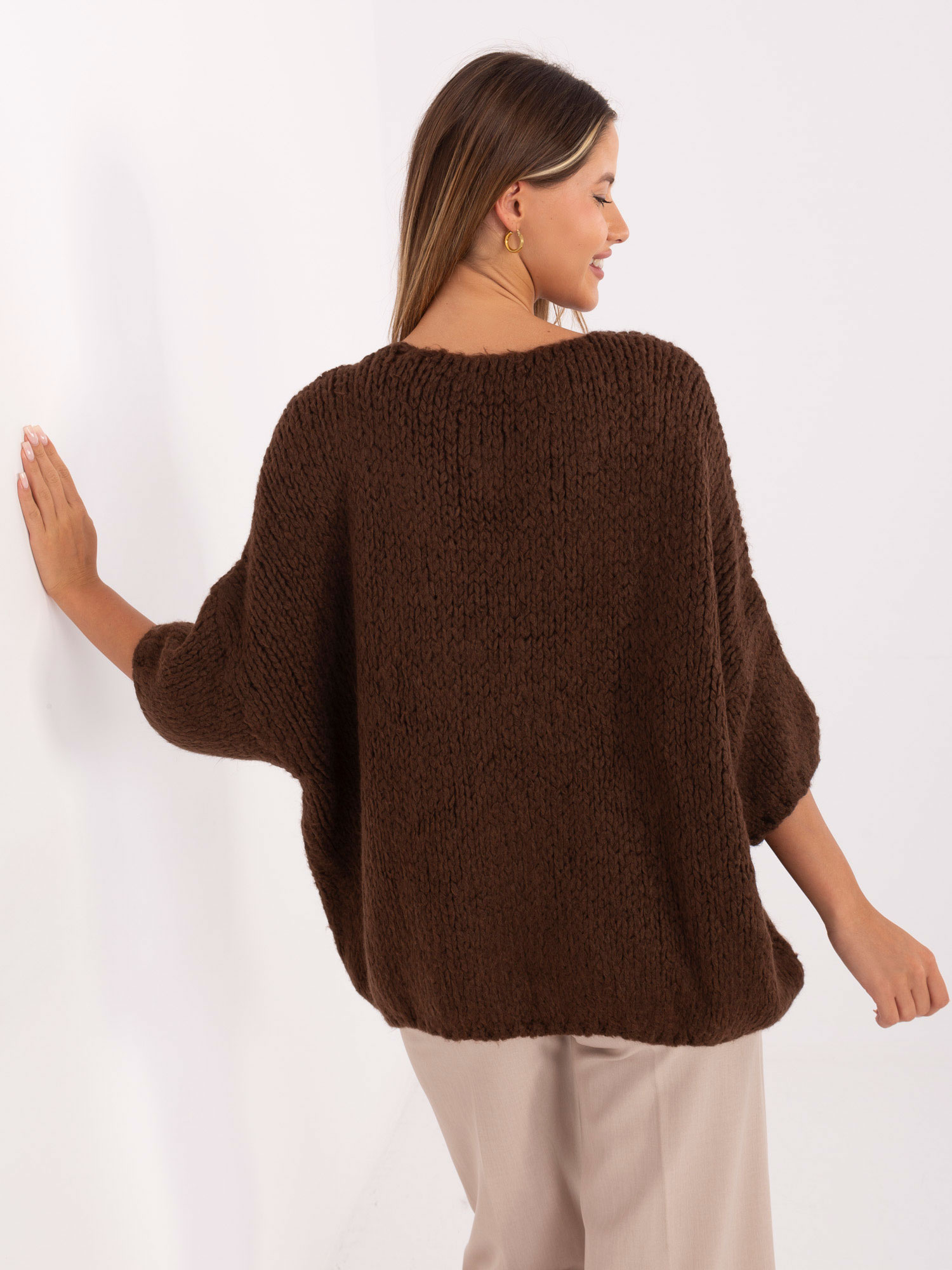 Sweter brązowy