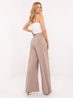 Ciemnobeżowe dresowe spodnie basic