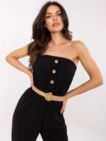 Czarny kombinezon bez rękawów Felippa RUE PARIS