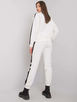 Ecru komplet damski z lampasami Aliana