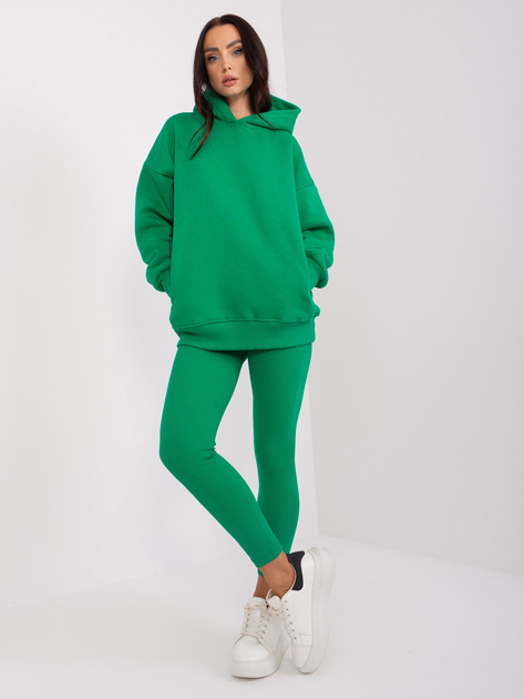 Hurt Zielony komplet casualowy z bluzą