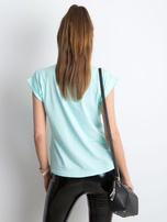 Miętowy t-shirt Revolution