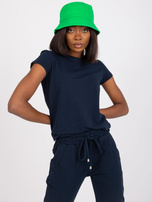 Granatowy t-shirt Peachy