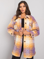 Fioletowo-żółta koszula w kratę Vissy