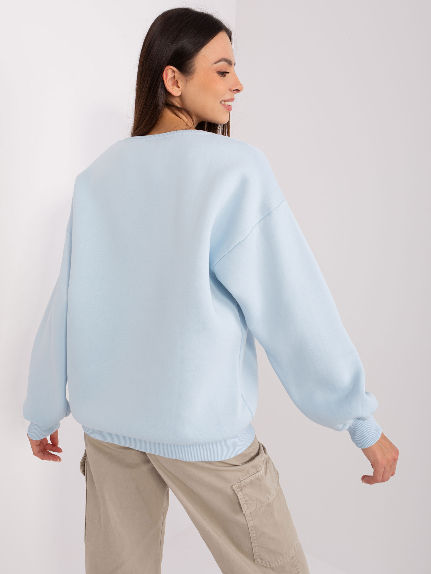 Hurt Jasnoniebieska bluza bez kaptura 