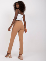 Camelowe spodnie dresowe bawełniane Santos RUE PARIS