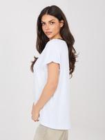 Biała casualowa bluzka oversize z bawełny 