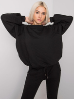 Czarny dwuczęściowy komplet pikowany Palermo