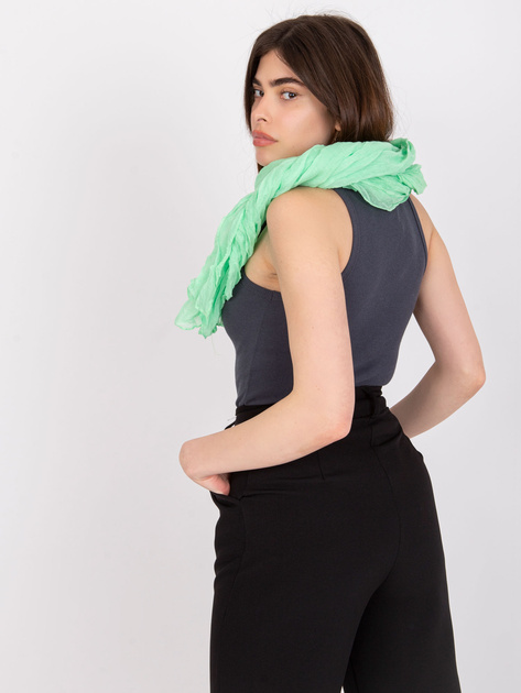 Jasnozielona chusta damska z wiskozy