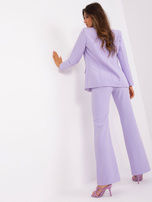 Hurt Jasnofioletowy komplet elegancki ze spodniami