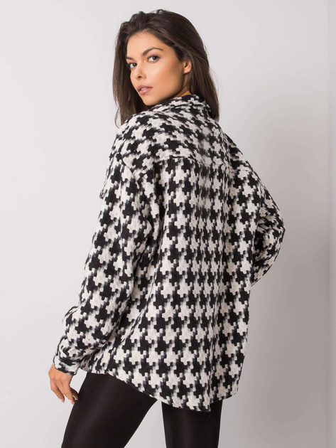 Biało-czarna koszula z kieszeniami Shantice