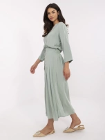 Pistacjowa spódnica z ozdobnymi guzikami SUBLEVEL