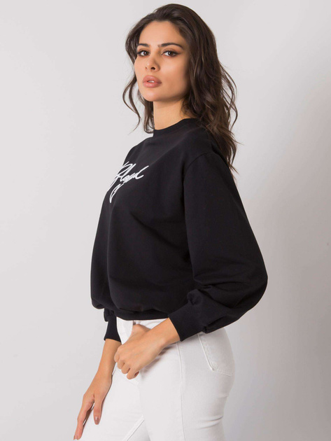 Czarna bluza z napisem Ercolano RUE PARIS