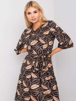 Czarno-beżowa sukienka Luna