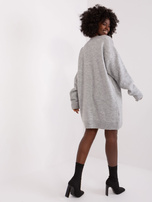 Hurt Szara dzianinowa sukienka oversize RUE PARIS