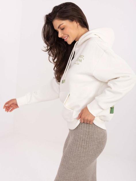 Biała bluza kangurka z nadrukiem Matcha SUBLEVEL
