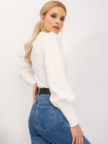 RUE PARIS Ecru bluzka prążkowana Lauren