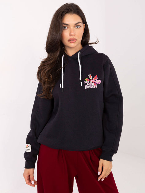 Grafitowa ocieplana bluza z kieszeniami SUBLEVEL