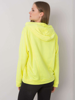 Fluo žltá mikina s kapucňou Emy.