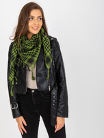 Hurtownia Zielono-czarna chusta arafatka w kratę 