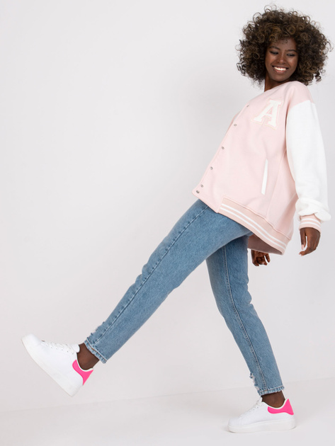 Jasnoróżowa dresowa bomberka Palma