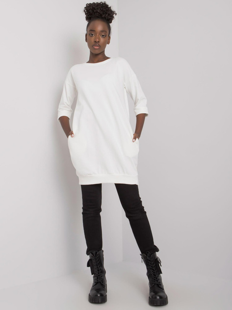 Ecru bluza z kieszeniami Iveta