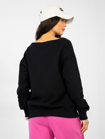 Czarna dresowa bluza z haftem NATURAL SIDE  