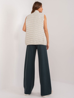 Hurtownia Jasnobeżowa kamizelka damska pikowana SUBLEVEL