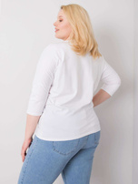 Biała bluzka damska z bawełny Filippa