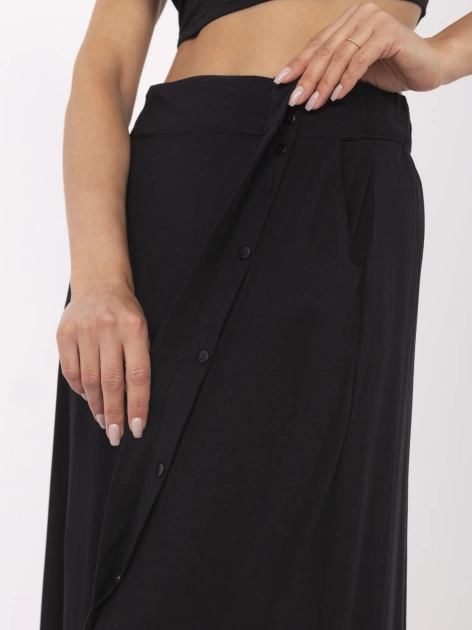 Czarna midi spódnica na lato FRESH MADE