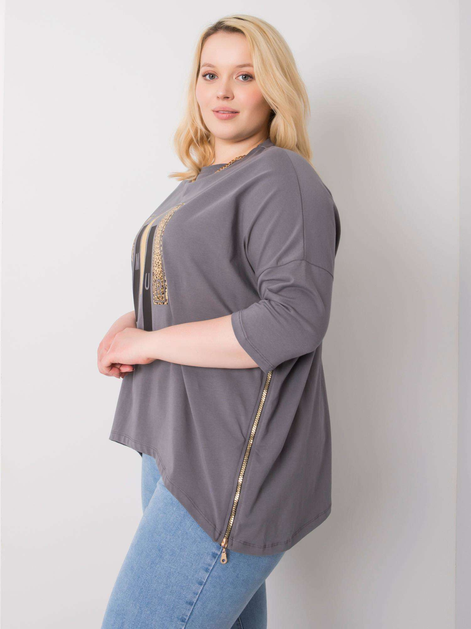 Dark gray blouse Izzy