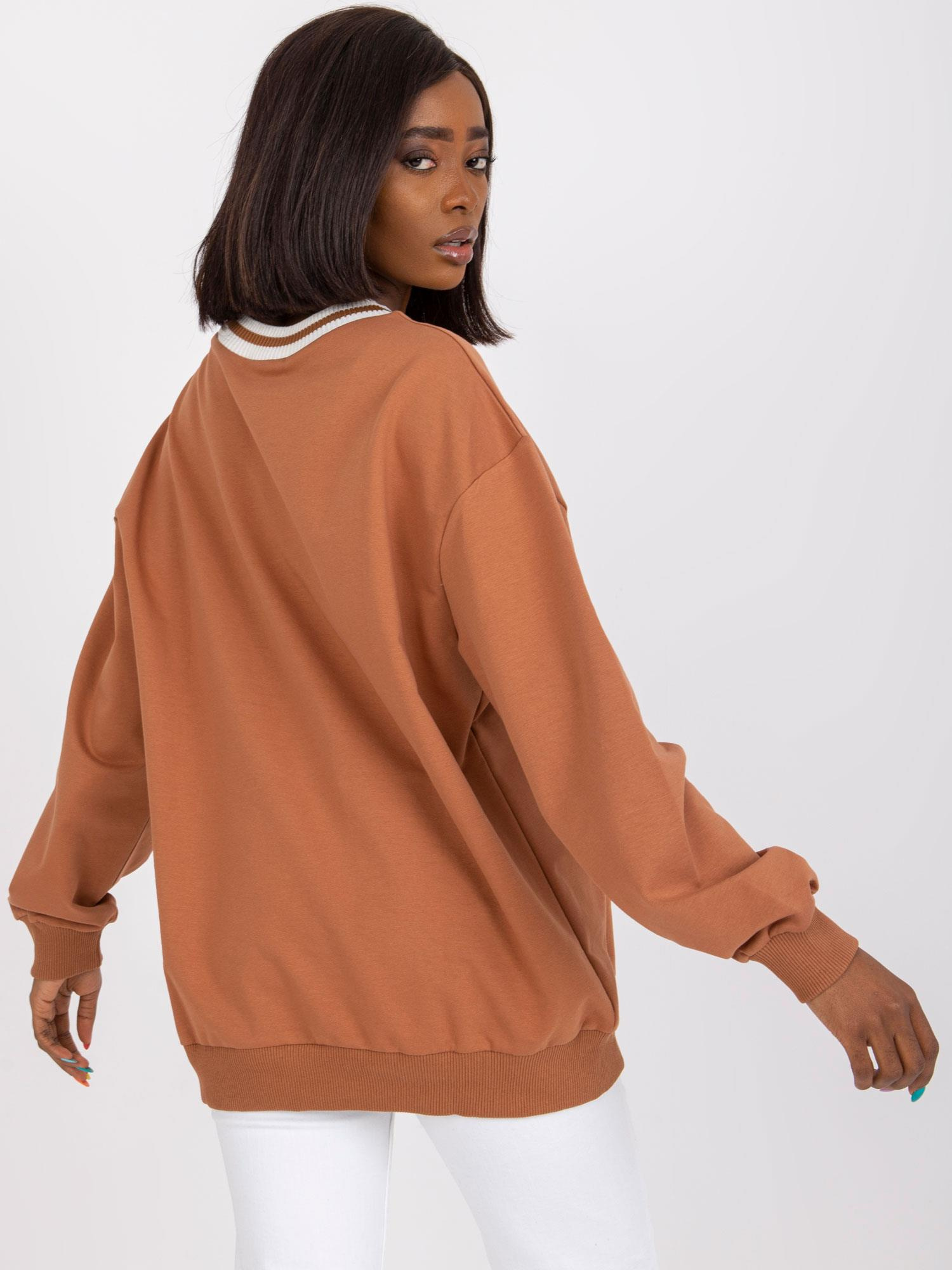 Jasnobrązowa dresowa bluza oversize Louna 