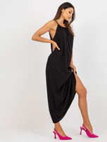 Hurt Czarna maxi sukienka na ramiączkach OCH BELLA