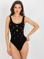 Hurtownia Czarne bawełniane body na ramiączkach