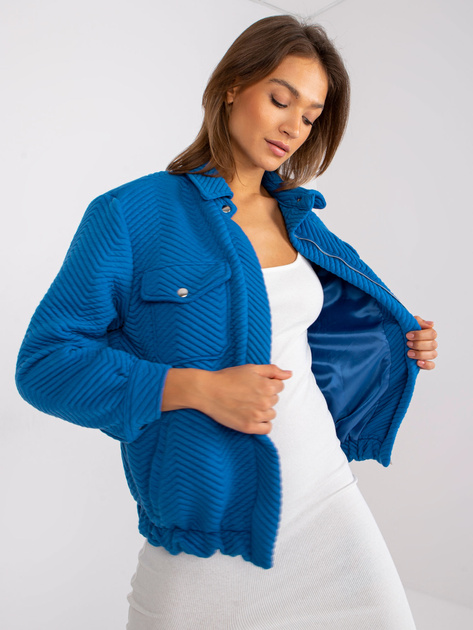 Ciemnoniebieska damska kurtka z podszewką Tivoli RUE PARIS