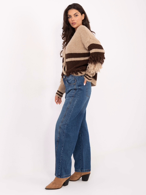 Niebieskie damskie jeansy balloon fit SUBLEVEL