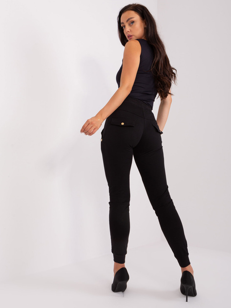 Hurt Czarne bawełniane spodnie dresowe z aplikacją