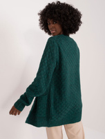 Hurt Ciemnozielony dzianinowy kardigan bez zapięcia MAYFLIES 