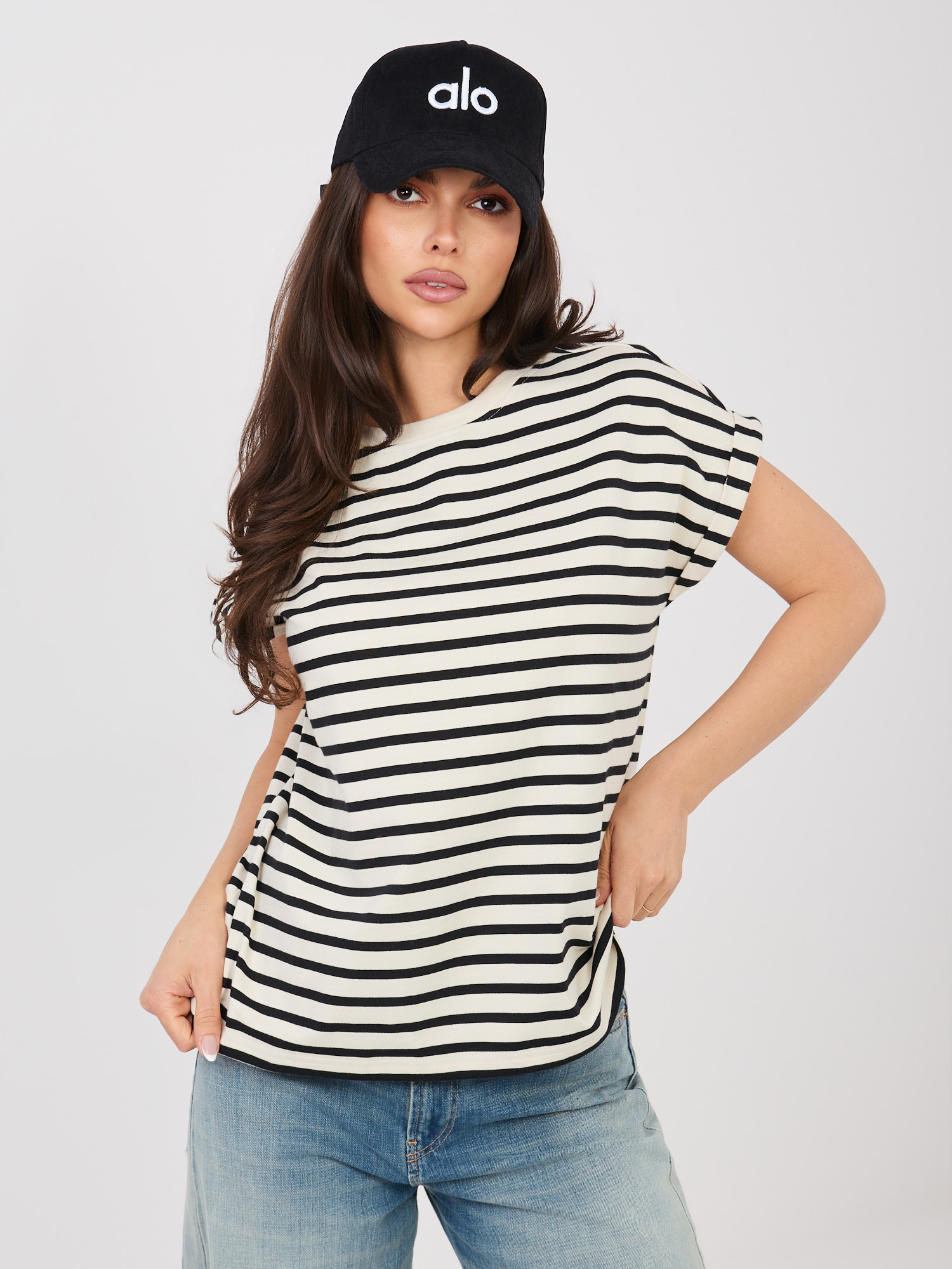 T-shirt jasny beżowy