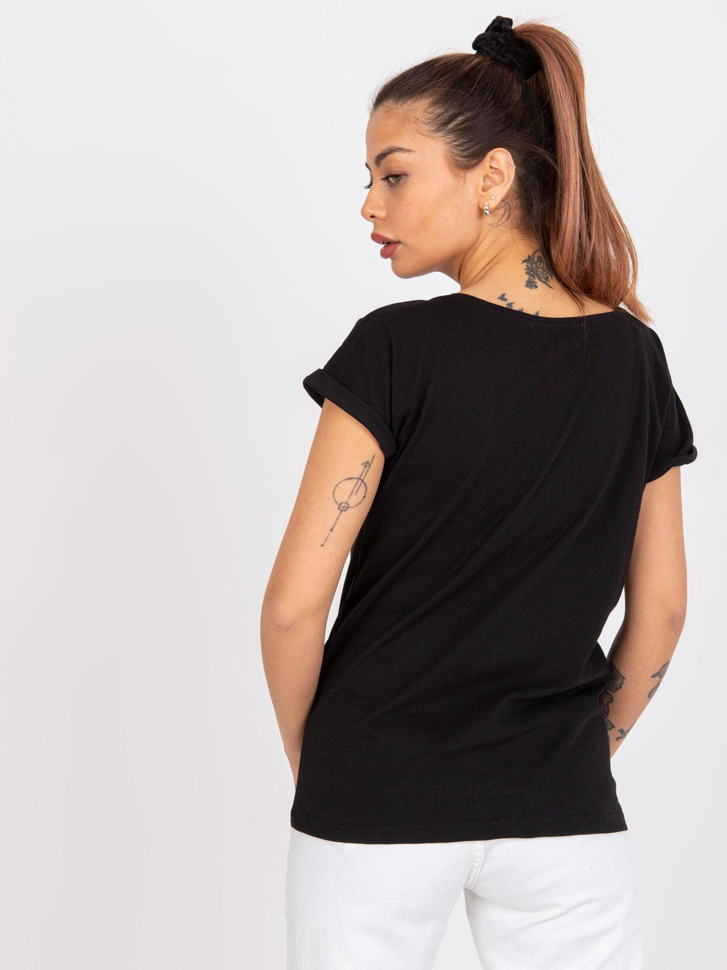Czarny t-shirt z bawełny Frida MAYFLIES